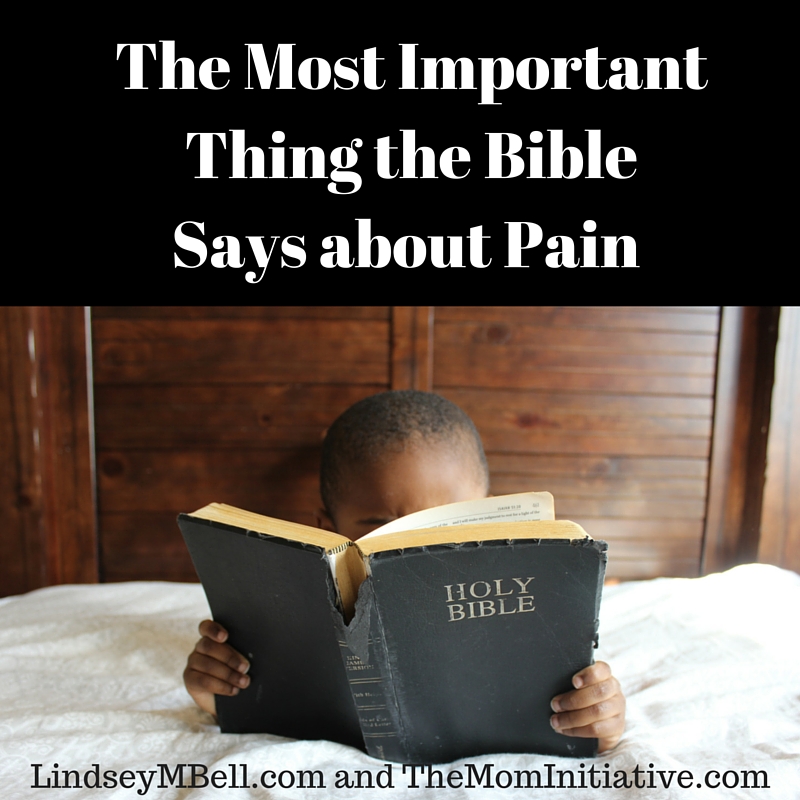 The Most Important Thing The Bible Says About Pain The Mom Initiative